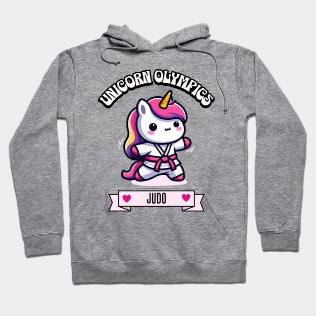 Judo Unicorn Olympics🥋🦄 - Ippon Cuteness! Hoodie by Pink & Pretty